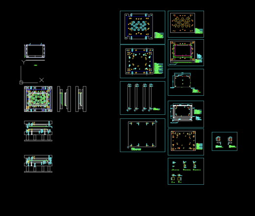 显示器屏幕外壳预成型冲孔模具图缩略图